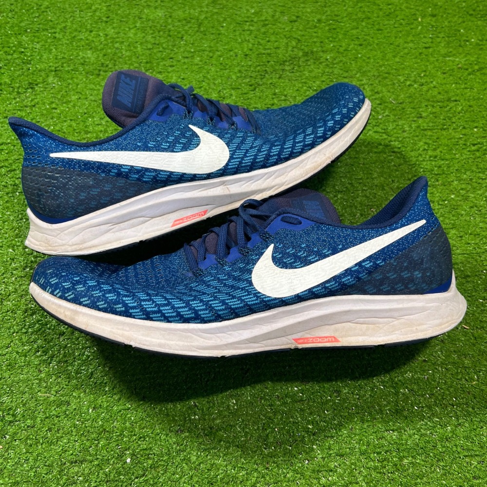 Nike Air Zoom Pegasus 35 men's 12.5 performance Running Shoes Blue Void